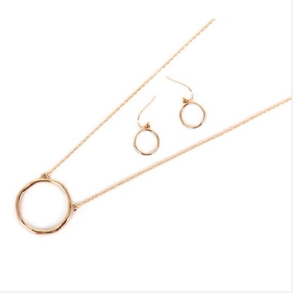 Eternal Circle Necklace & Earring Set - Picture 2 of 2